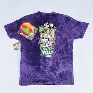 TokerTrends SmokeSesh Purple Tie-Dye Unisex T-Shirt & Bowlzer combo